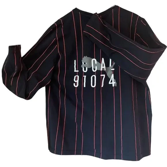 Y2K Vintage Puma Mens Large Shirt | Puma 91074 Local Division long sleeve - Picture 1 of 10